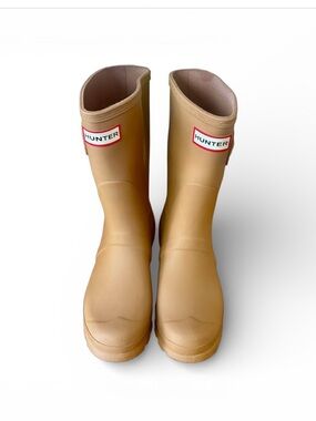 Hunter Mid-Calf Rubber Boots in Tan *RARE/HTF Colour*